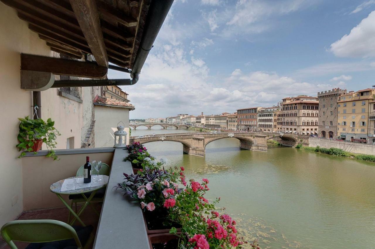 פירנצה Historical Apartment Spectacular Arno View With Balcony From 12 Th Century. מראה חיצוני תמונה